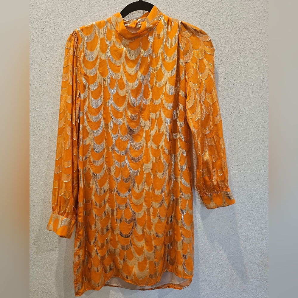 DELFI Collective Mock Neck Open Back Mini Dress Size M